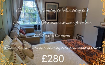 NOVEMBER DINNER BED AND BREAKFAST OFFER